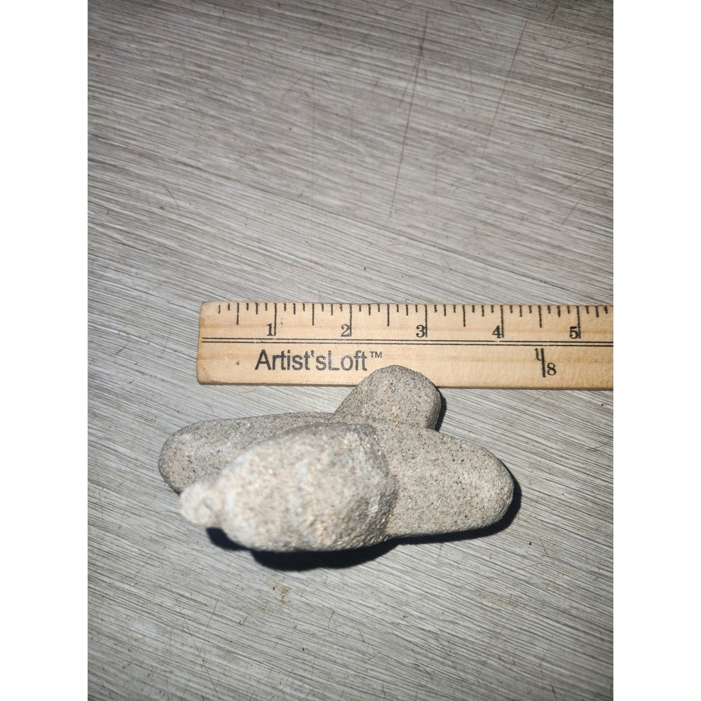 Natural Sandstone Gogotte Concretion Abstract Sculptural Mineral Specimen 3.5" - Picture 5 of 6